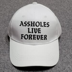 Assholes*s Live Forever Hat Baseball Cap Men White Black Old English Strapback